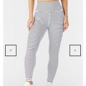 Glyder High Power Legging Black White Stripe